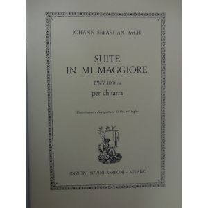 SUVINI ZERBONI - J.S.Bach Suite In Mi Maggiore Per Chitarra Bwv100