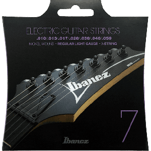 IBANEZ - Iegs71 Muta Di Corde Per Chitarra Elettrica 7 Corde Nickel Woud