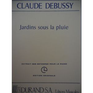 DURAND - C.Debussy Jardins Sous La Pluie Per Pianoforte