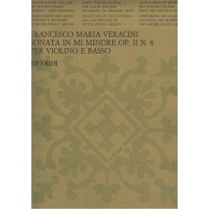 Ricordi - Veracini Sonata In Mi Minore Op. Ii N8 Violino E Basso