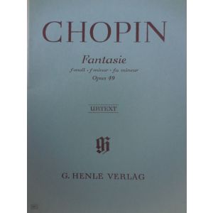 G.HENLE VERLAG - Chopin Fantasie Op 49 Per Pianoforte