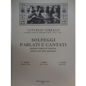 L.CIRIACO - Solfeggi Parlati E Cantati I Corso