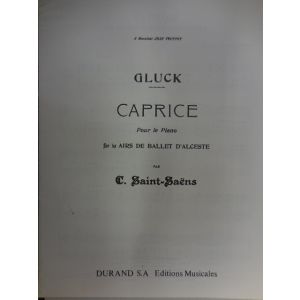 DURAND - Gluck Caprice Pour Le Piano