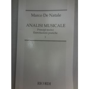 RICORDI - M.De Natale Analisi Musicale Principi Teorici Esercitazioni pratiche