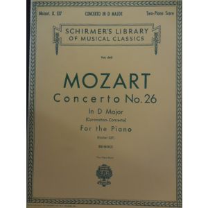 SCHIRMER - Mozart Concerto N.26 In D Major Per Pianoforte