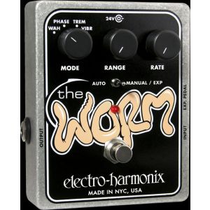 ELECTRO HARMONIX - Worm Analog Wah/phaser/vibrato/tremolo effetto a pedale per chitarra elettrica